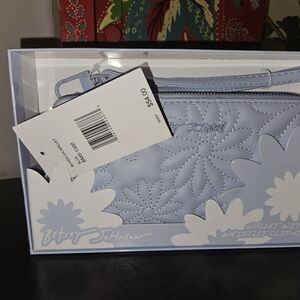 Betsey Johnson Blue Floral Wallet/Wristlet